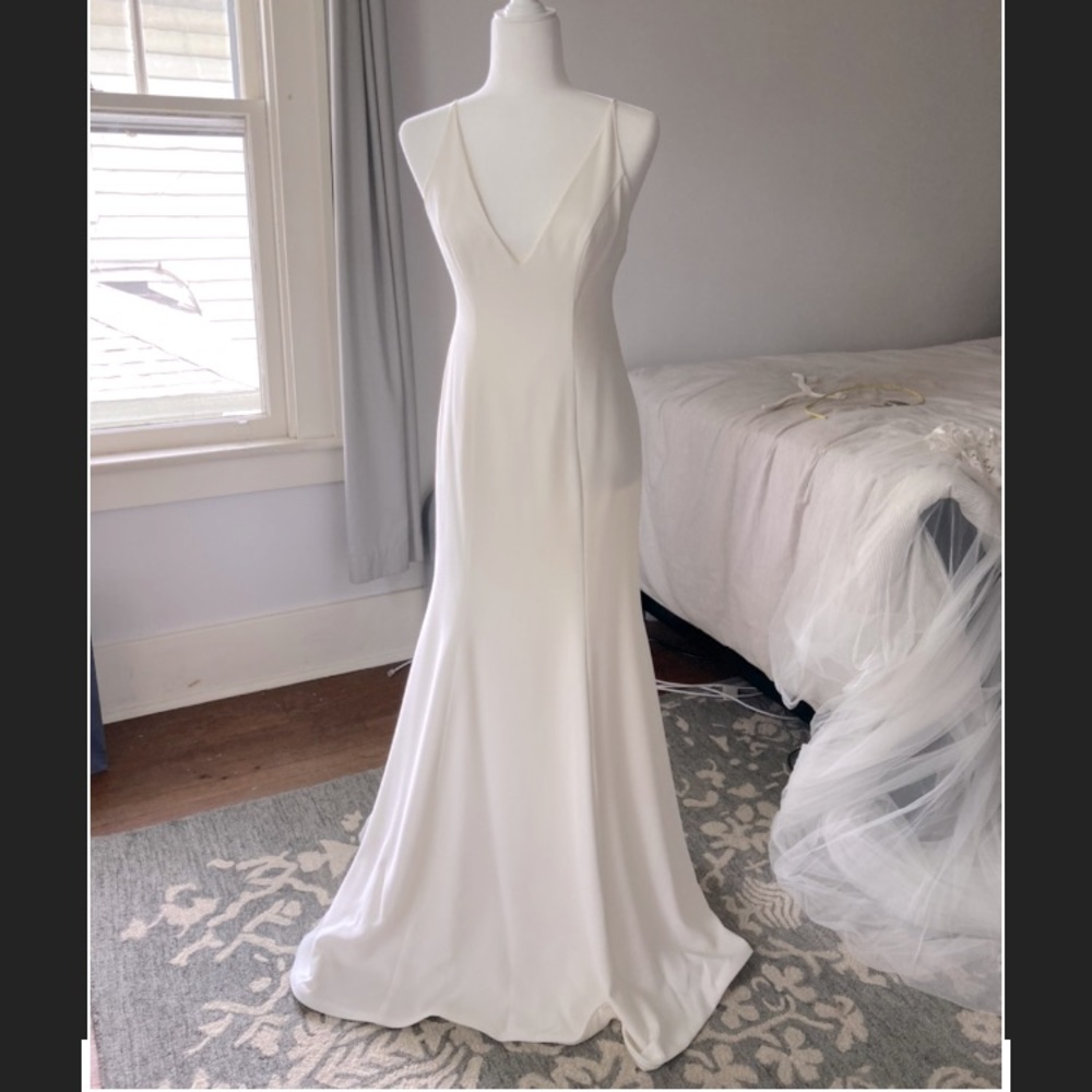 Modern Trousseau - Custom wedding dress new Crepe